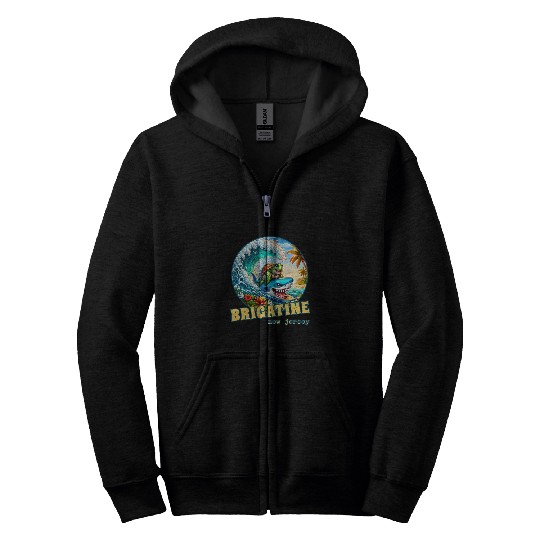 Turtle Pet Brigatine New Jersey Surfing Sea Turtle and Shark Zip Hoodies