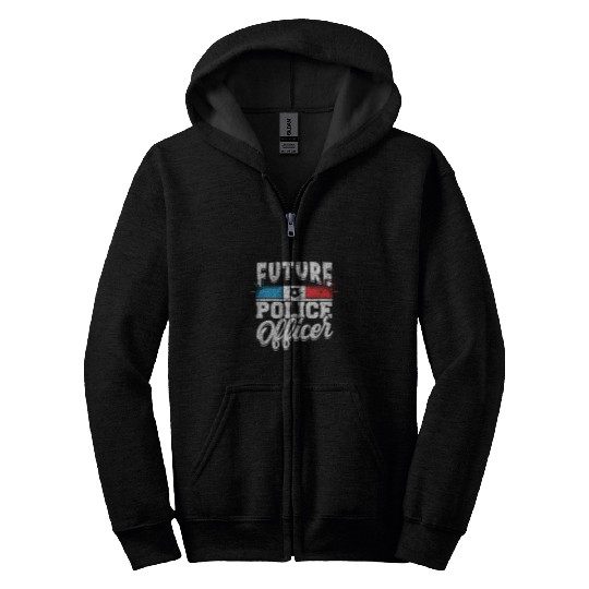 Police Job Future Police Officer My Career Correctional Officer Zip Hoodies