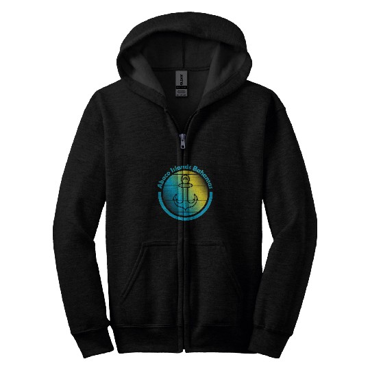 Bahama Vibes Sailing Yacht Anchor Abaco Islands Bahamas Zip Hoodies
