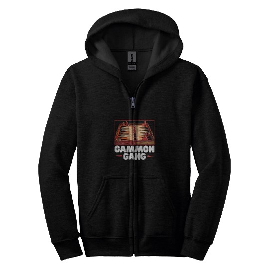 Backgammon Player Strategy Board Game Dice Game Zip Hoodies