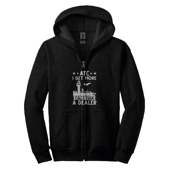 ATC Traffic Control Specialist Air Traffic Controller Costum 1 Zip Hoodies