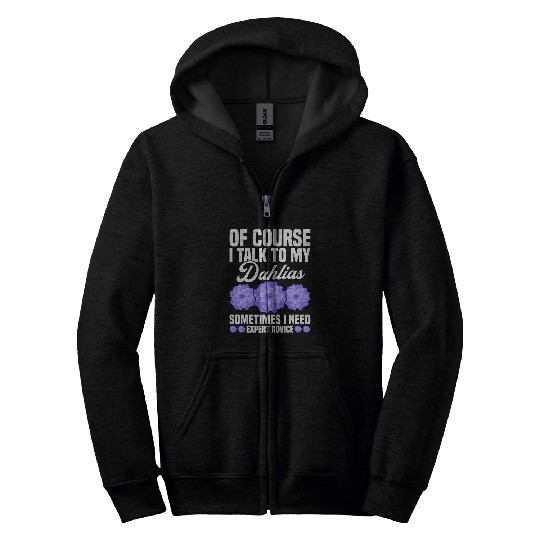 Black Dahlia Lover Plant Seeds for Gardening Pink Dahlias Zip Hoodies