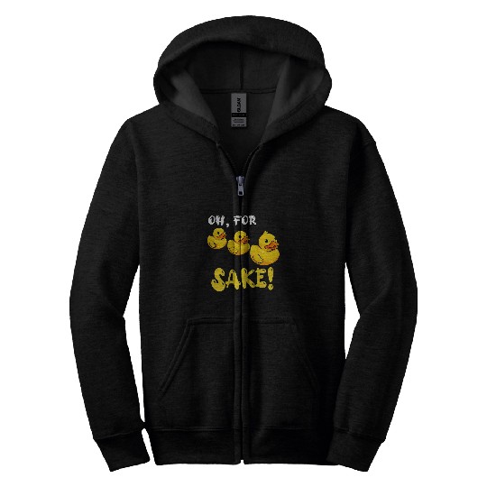 Duck Pet For Ducks Sake Rubber Ducky Zip Hoodies