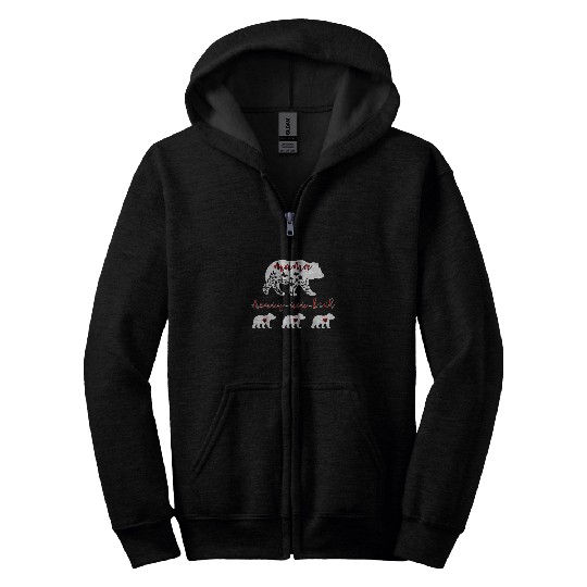 Bear Pet Bear Mom Mama Mommy Mom Bruh Mother s Day Zip Hoodies