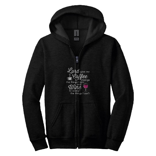 Funny Valentines Day Lord Give me Coffee To Change Zip Hoodies
