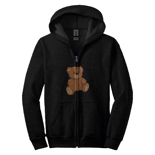 Bear Pet Stuffed Animal I Cute Teddy Bear Zip Hoodies