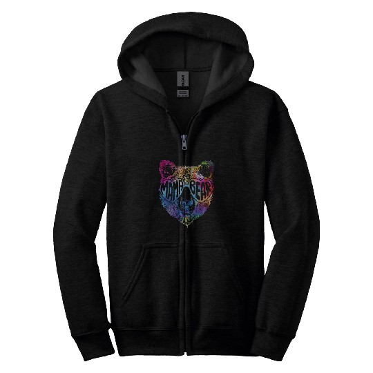 Bear Pet Mothers Day s Mama Bear Watercolor Mama Bear Sunglasses Zip Hoodies