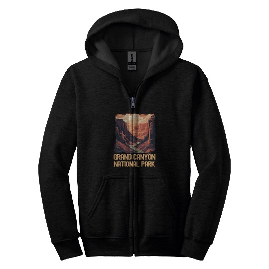 Grand Canyon Adventure Hiking Nature Lover Print 30 Zip Hoodies