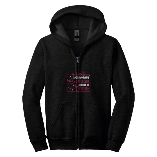Wines Fun Does running out of Wines count as cardio 3 Zip Hoodies