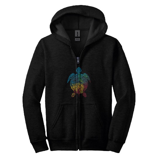 Turtle Pet Conservation 50th Anniversary Earth Day Cute Zip Hoodies
