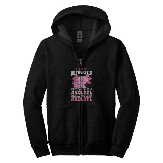 Axolotls for Anime Chibi Artist Zip Hoodies