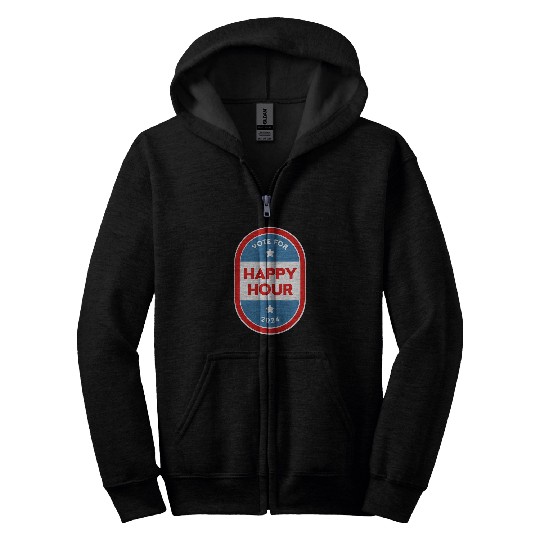 Bartender Job HappyHour Bartender Political Election Parody 0018 Zip Hoodies
