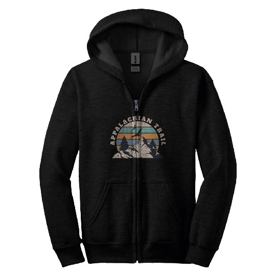 Appalachian Trail Hiking Scenic Trail Zip Hoodies