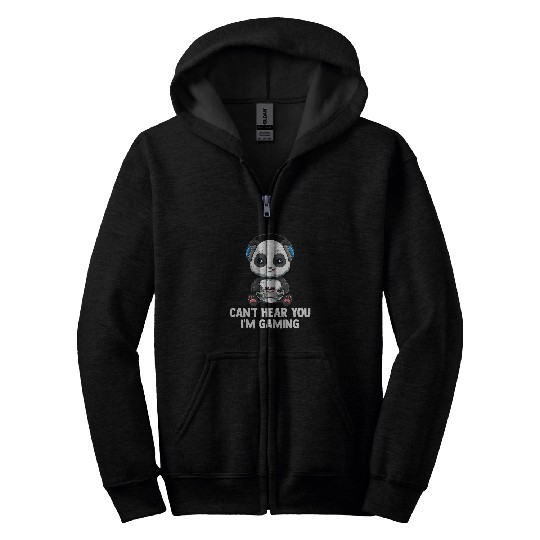 Panda Pet Gaming Panda 1 Zip Hoodies