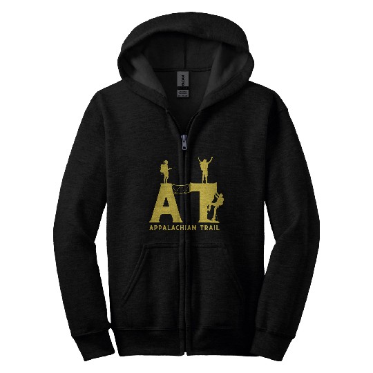 AT Appalachian Trail Mountains Hiking Pacific Crest Trail USA Zip Hoodies
