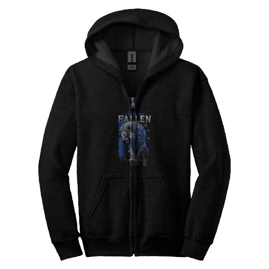 Lion Pet honor the fallen lion Zip Hoodies