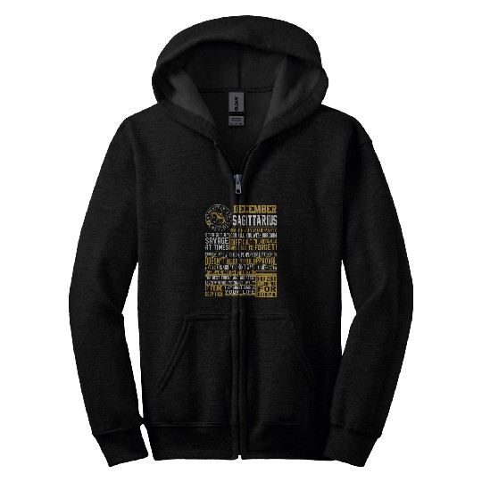 bests born in December Sagittarius zodiacs men women Zip Hoodies
