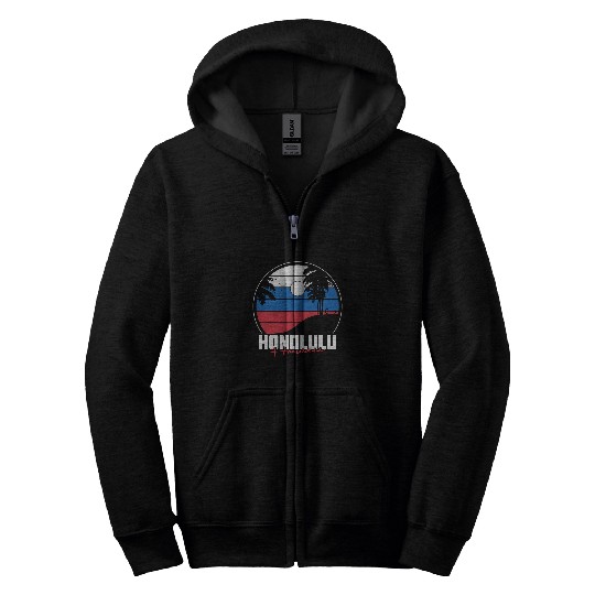 Hawaii Surfer I Honolulu Surf I Honolulu Hawaii 1 Zip Hoodies