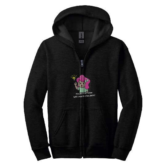 Coffee Fun Server Waitress Caffeine Zip Hoodies