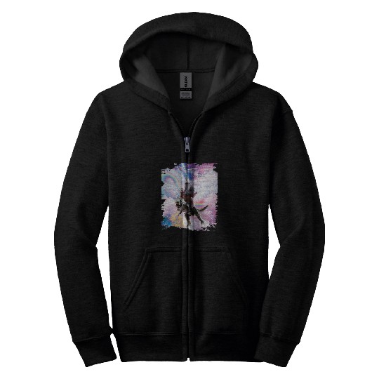 Sloth Pet Laser Eyes Space Cat on Sloth Dinosaur Rainbow Zip Hoodies