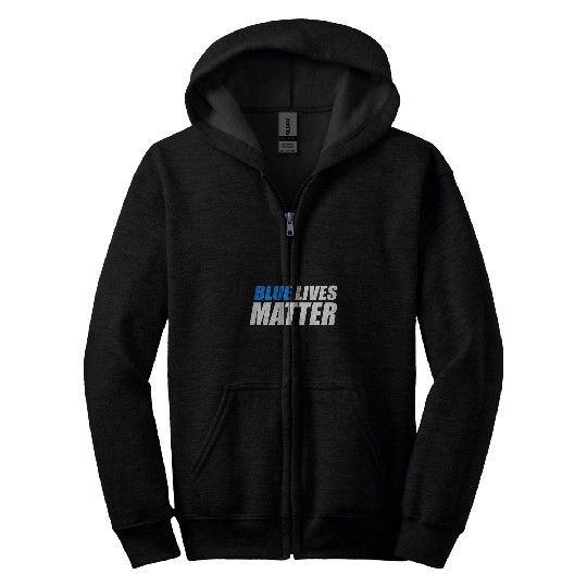 Blue Lives Matter 6 Zip Hoodies