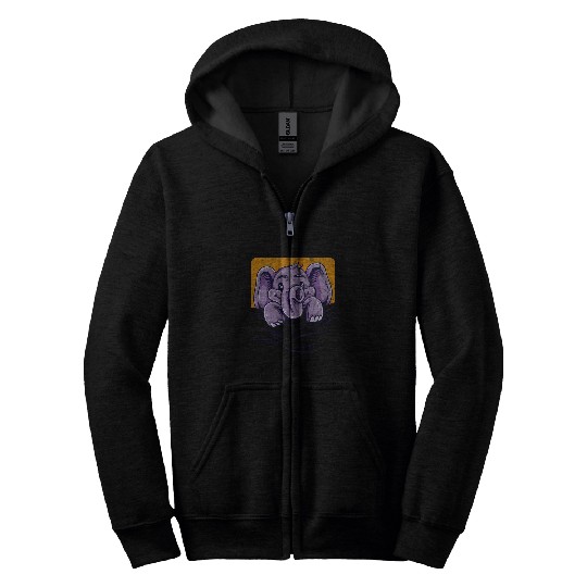 Elephant Pet Kids Men Women Paychyderm Serengeti Zip Hoodies