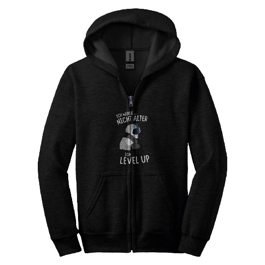 Panda Pet Ich werde nicht alter Gaming Panda Funny Saying Gocker Zip Hoodies