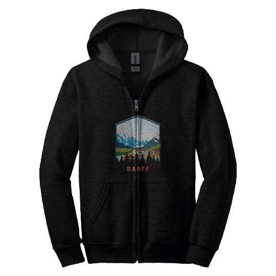 Banff National Park Lake Louise Alberta Canada Hiking 8 Zip Hoodies