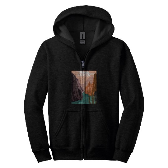 Grand Canyon National Park Throwback Design Classic 2 Zip Hoodies