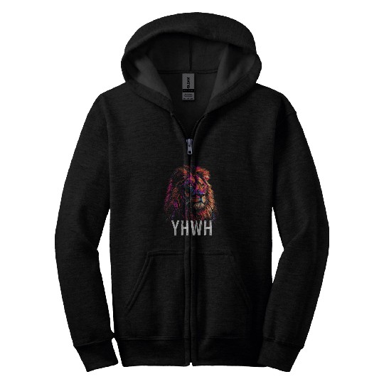 Lion Pet Hebrew Israelite Lion Of Judah Tribe YHWH Jew Jewish Yah 13 Zip Hoodies