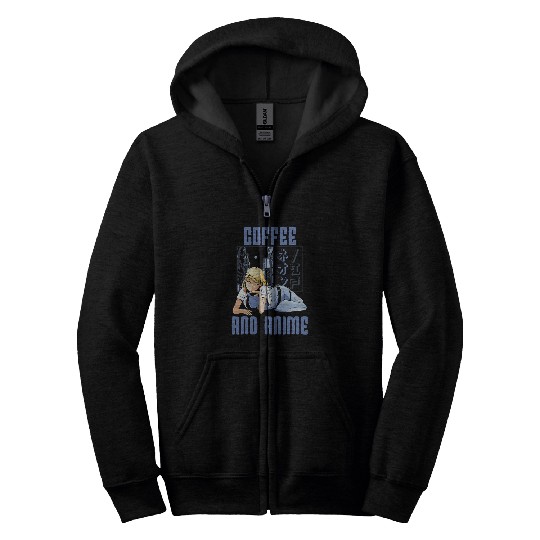 Coffee Fun and Anime Manga Coffee Lover Japanese Animation 26 Zip Hoodies