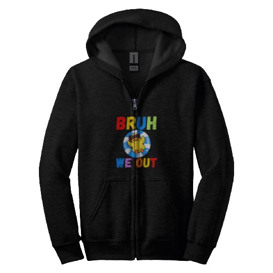 Duck Pet Bruh We Out Teachers Duck Duck Cruise happy Father s day Zip Hoodies