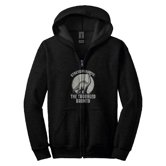 Brontosaurus Dinosaur Museum Long Neck Paleontologist Dino 4 Zip Hoodies