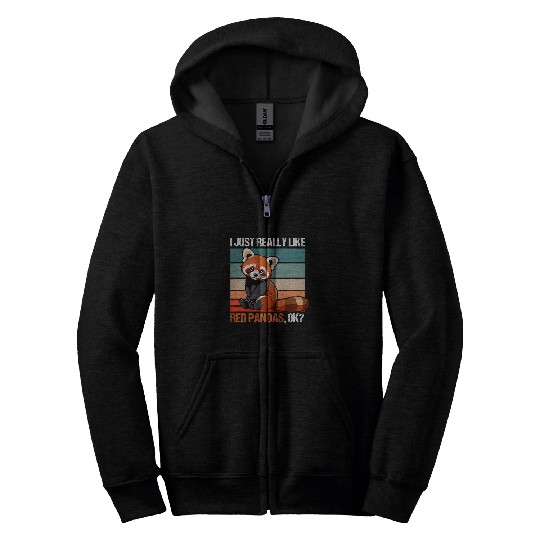 Panda Pet Like Red Pandas Lover Red Panda Animal Owner Zip Hoodies