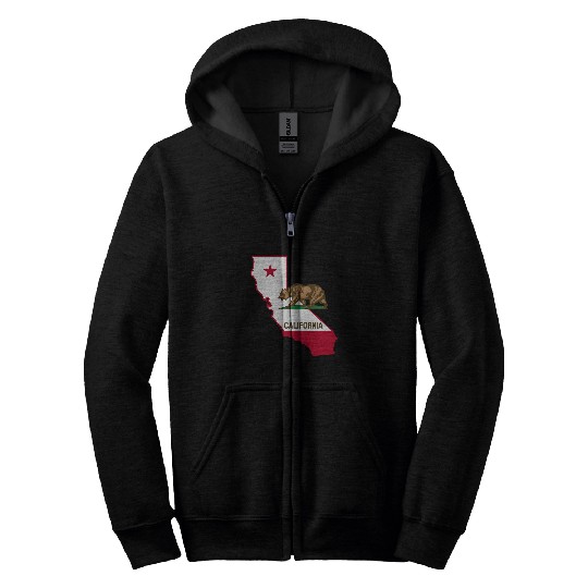 Bear Pet Norcal Northern californias Bear With State Zip Hoodies