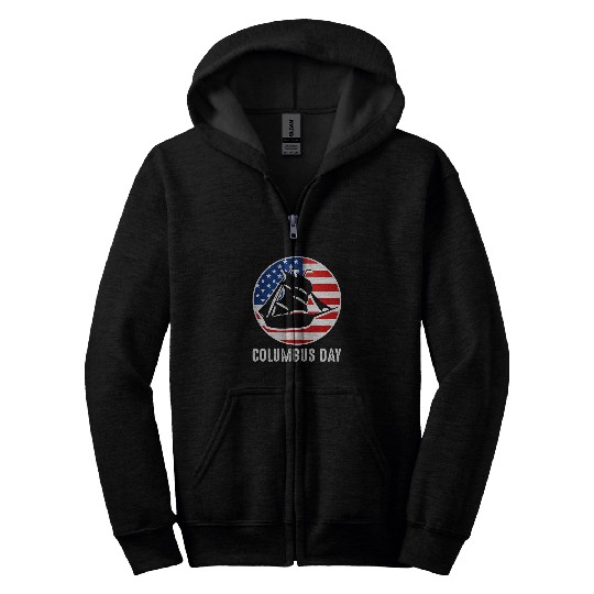 Columbus Day Christopher Columbus Day 1 Zip Hoodies