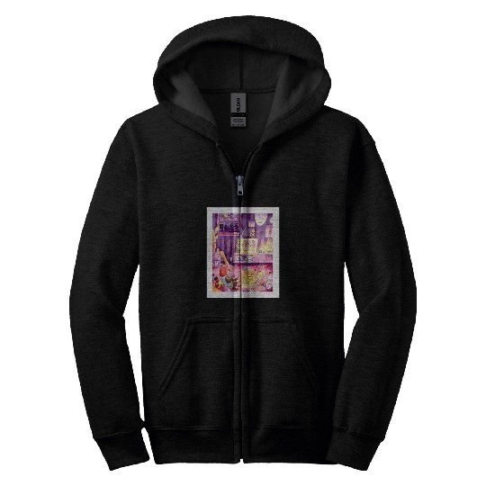 Panda Pet Red Panda Cockatiel 90s Video Game Sleepover Watercolor Kids Zip Hoodies