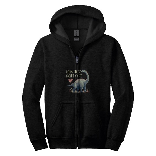 Brontosaurus Dinosaur Museum Long Neck Paleontologist Dino 6 Zip Hoodies