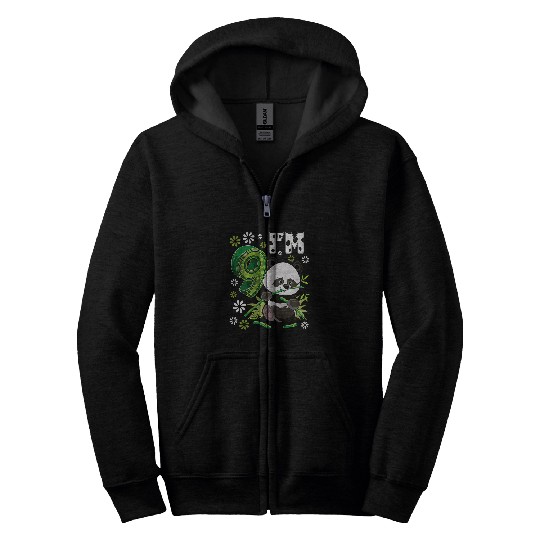 Panda Pet 9 Year Old Panda 9th Birthday Party Animal Panda Lover 20 Zip Hoodies