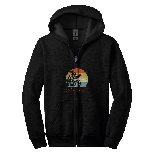 Turtle Pet Aloha Kauai Hawaiian Island Sea Turtle Classic Zip Hoodies