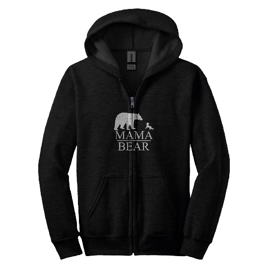 Panda Pet Mama BearFunny PregnancyNew Mom To Be 526 Polar panda Zip Hoodies