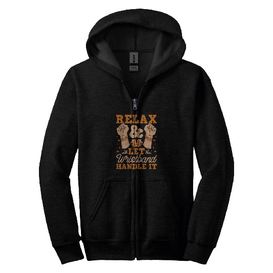 Beer Fun Relax Let The Wristband Handle It Craft Beer Bar Crawl Zip Hoodies