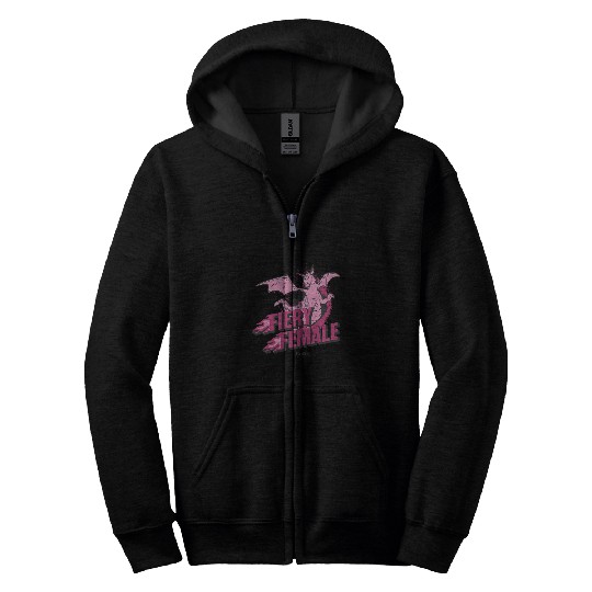 Dragon Pet Shrek Dragon Fiery Female Zip Hoodies
