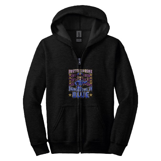Law Enforcement Design for a Female Police Officer 1 Zip Hoodies