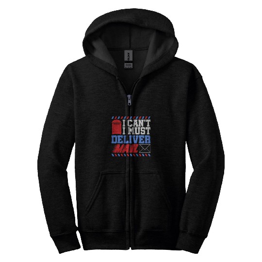 Postal Worker Deliver Mail Mailman Postman Zip Hoodies