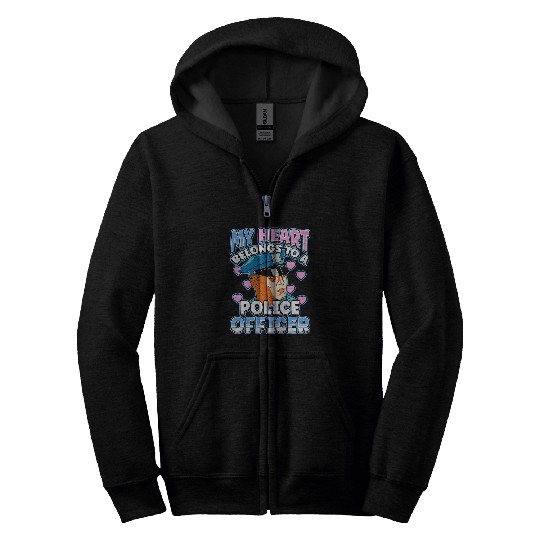 Law Enforcement Design for a Police Officer 24 Zip Hoodies