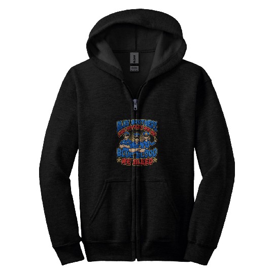 Law Enforcement Design for a Police Officer 25 Zip Hoodies