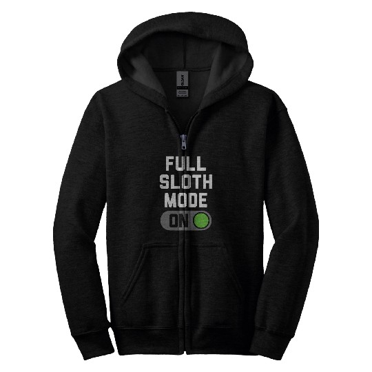 Sloth Pet Full Sloth Mode Switch Zip Hoodies