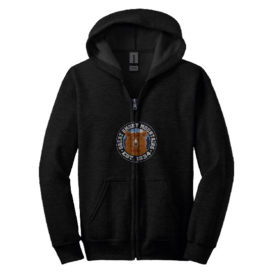 Bear Pet Great Smoky Mountains National Park Brown Bear 0067 Zip Hoodies