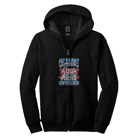 Law Enforcement Design for a Police Officer 16 Zip Hoodies